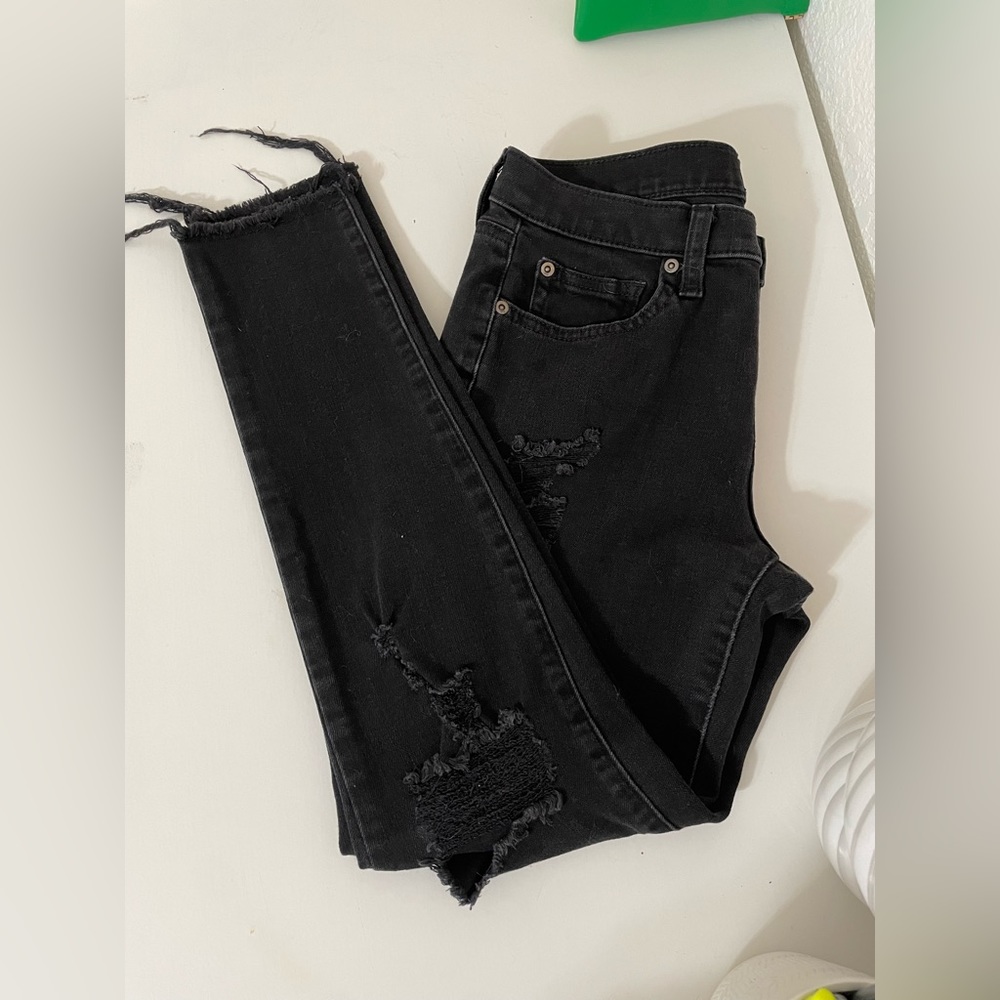 Gap black skinny jeans
